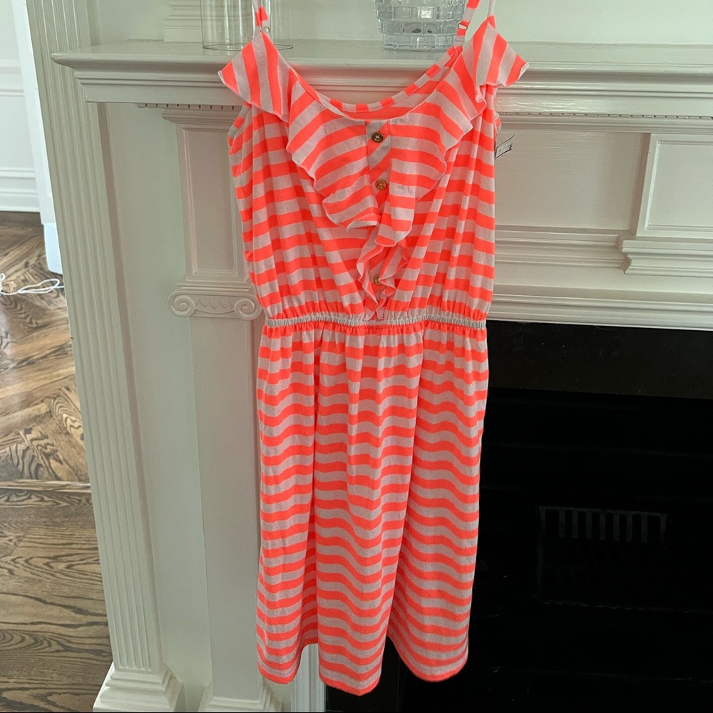 Lilly Pulitzer Callista Sunrise Orange Dress S